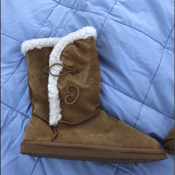 fleece lined suede boots
